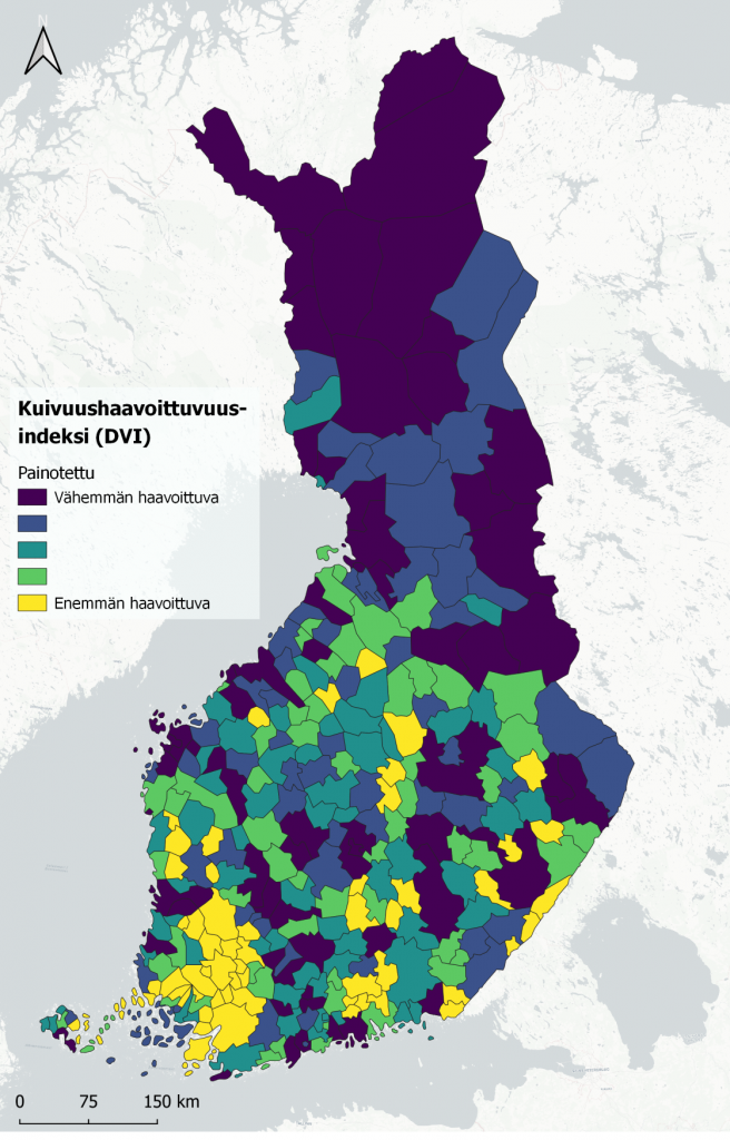 Teemakartta Suomesta.