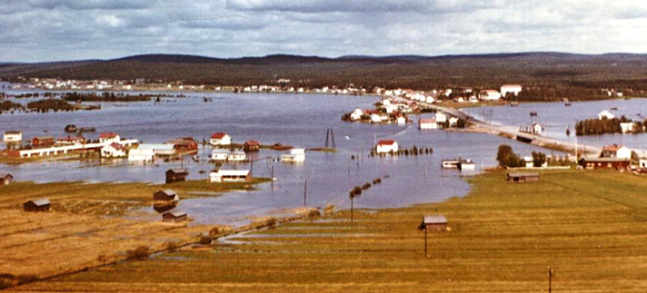 Pellon tulva 9.6.1968. Kuva Esko A. Ylitalo.