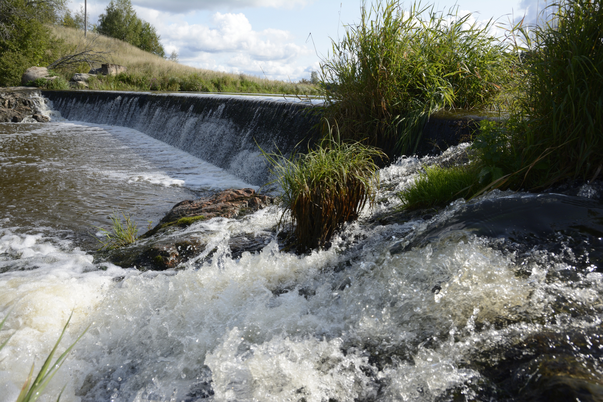 Kesäinen kuva Vierunkosken padosta
